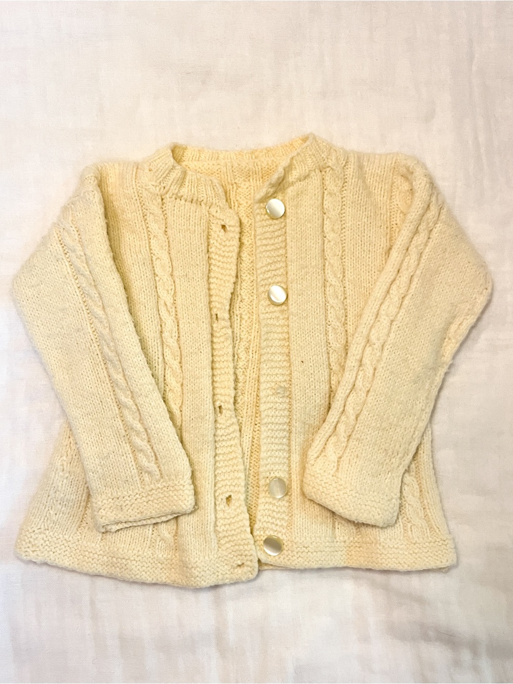Vintage Knit Baby Cardigan